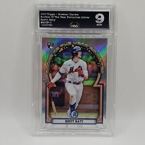 2023 Bowman #ROYF-3 Brett Baty Rookie of the Year Favorites Graded 9 Mint MLB